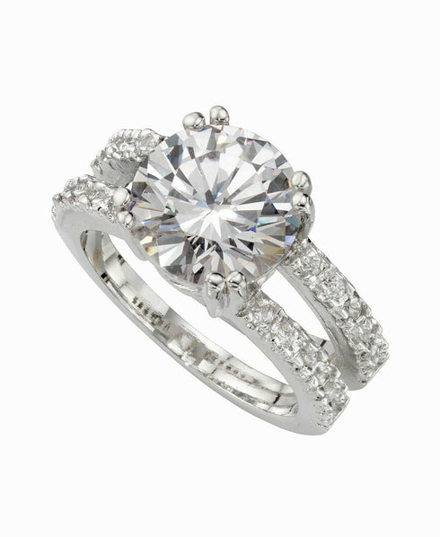 Charter Club Ring Set Silver-Tone Cubic Zirconia Engagement (6-3/8 ct. t.w.) 7